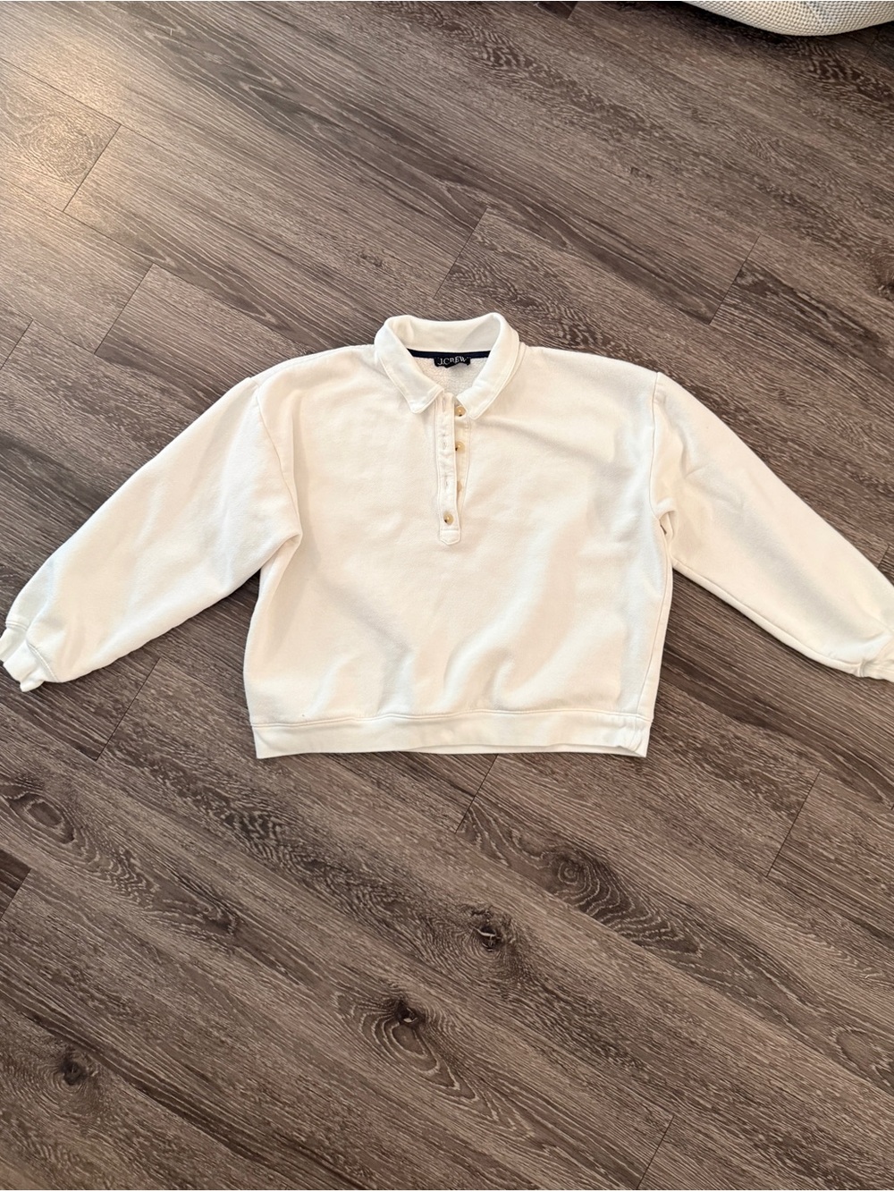 J.Crew Heritage Fleece Polo Sweatshirt